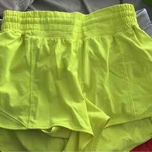 Lululemon Athletica Bright Yellow Athletic Shorts